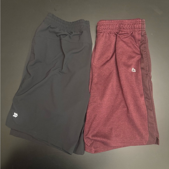 RBX Other - Men’s 2pairs: Black and Maroon Athletic Shorts Medium